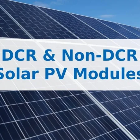 DCR VS Non DCR, Solar panels, Solar energy, Pv system
